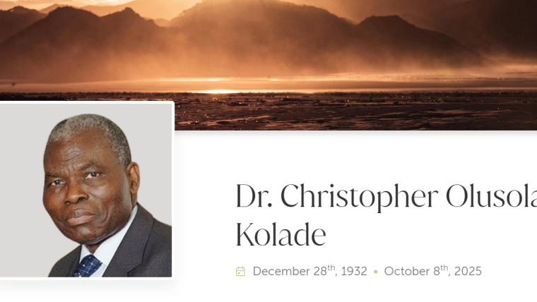 A Timeless Legacy of Integrity: A Tribute to Dr Christopher Kolade, CON