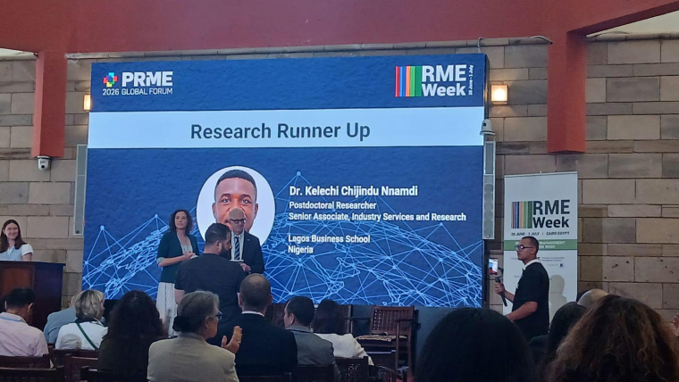 LBS Research Fellow Recognised at the 2026 Global PRME Education Awards